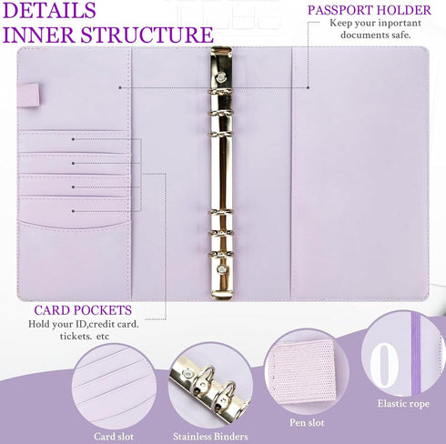 Savings binder challenge $5,050 with a 100 envelope challenge binder. A5 Savings Binder,budget planning booklet, goal challenge tracker, and day l...
