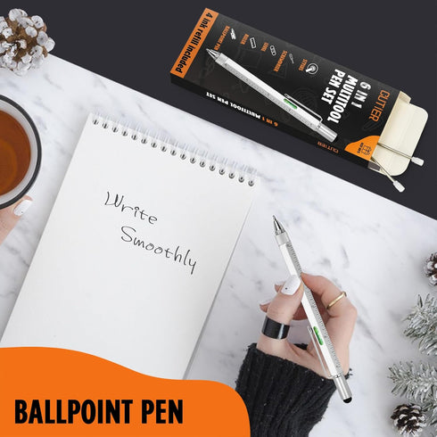 Cool Pen Gifts for Men, 6-in-1 Multi Tool Tech Pen Gadgets Tools for Men, Personalized Gifts for Dad or Him, Funny Gift for Christmas, Father's Da...