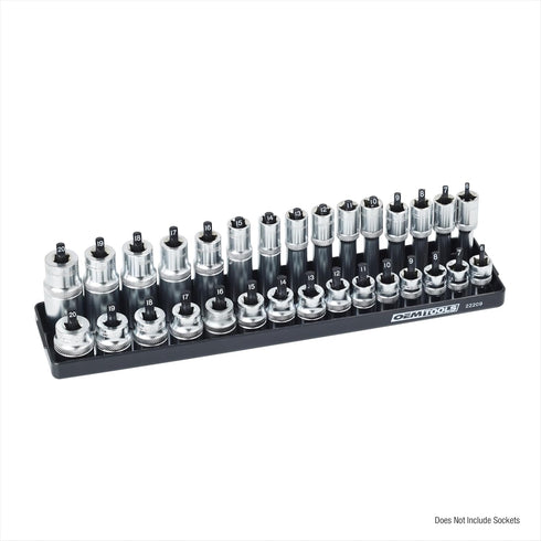 OEMTOOLS 22209 Metric 3/8 Inch Drive Socket Tray Organizer, Black...