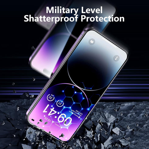3 Pack for iPhone 14 Pro Screen Protector, 6.1'' 9H Hardness Tempered Glass Screen Protector 14 Pro with Auto Alignment kit [Military Shatterproof...