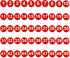 50pcs 1-50 Magnetic Numbers, Magnets with Numbers Round Number Refrigerator Magnets Number Magnets for Whiteboard Dry Erase Boards Home Classroom ...