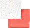 Simple Joys by Carter's Neutral's 2-Pack Cotton Gauze blanket, Peach/Ivory Duck, OSZ...