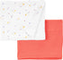 Simple Joys by Carter's Neutral's 2-Pack Cotton Gauze blanket, Peach/Ivory Duck, OSZ...