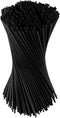 300 Cocktail Bar Straws for Drinks - Coffee Stirrers Plastic - Drink Stirrers - Short Coffee Stir Straws - Black Mini Bar Cocktail Straws...