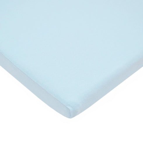 TL Care 15" x 33" Fitted Bassinet Sheet, 100% Natural Cotton Supreme Jersey Knit, Blue, Soft Breathable, for Boys and Girls...
