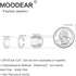 Moodear 3Pcs Chunky/Thin Ear Cuff Non Piercing - Dainty 925 Sterling Silver Cubic Zirconia Huggie Cuffs Trendy Cuff Cartilage Earrings for Women J...