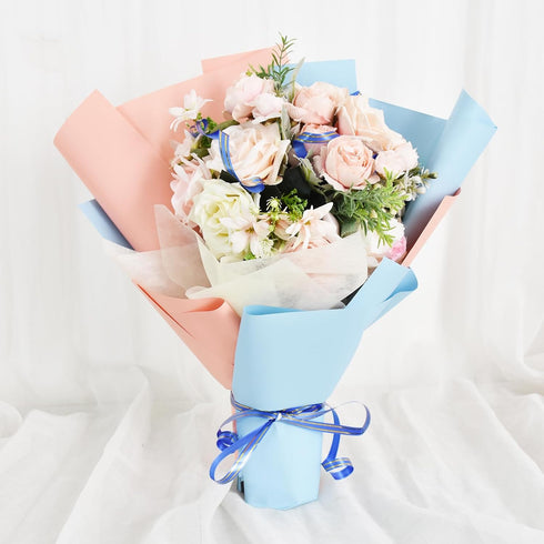 TONIFUL Curling Ribbon-Blue Gold Rimmed Balloon Curling Ribbons-250 Yards Balloon String for DIY Decor,Gift Wrapping,Ribbons and Bows for Christma...