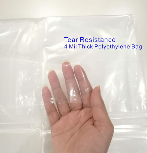 ComfortHome Mattress Bag for Moving and Storage, 4 Mil Extra Thick, Twin and Full Size, 1 Pack Clear...