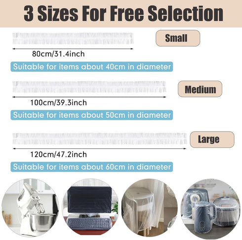 20 PCS Kitchen Small Appliance Dust Covers,Disposable Thickened Plastic Dust Cover for Air Fryer,Blender, Oven, Coffee Maker,Pressure Cooker, Inst...
