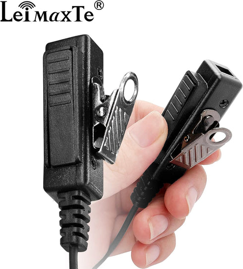 RDM2070D Earpiece for Motorola,Compatible CLS1110 CLS1410 CP185 CP200D RDU4100 2 Way Radio Headset with Mic PTT 2 Pin FBI Security Acoustic Tube S...