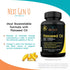 Next Gen U Flaxseed Oil w/Omega 3, 6, 9, Cold Pressed Dietary Health Food Supplement 1000 mg 120 Vegan Softgels...