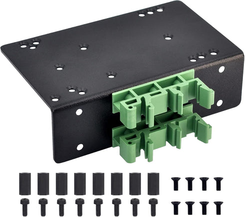 DIN Rail Mount Bracket for Raspberry Pi 1A+ 1B+ 2B 3B 3B+ 4B Zero, UNO Mega-2560 BeagleBone Black...