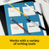 Post-it Transparent Notes, Clear Sticky Notes to Markup Textbooks and Planners Safely, Minimalist Aesthetic School Supplies for College Students, ...