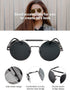 4 Pairs Steampunk Sunglasses Retro Gothic Sunglasses Unisex Vintage Glasses...