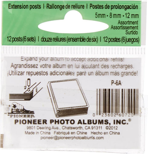 Pioneer Variety Pack Extension Posts 5, 8 & 12mm-12 Posts (6 Sets)...