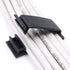 Cable Clips 3M Adhesive, Multipurpose Wire Clamps for Cable Management and Cable Runs - 50 Pack Black Bundled with 10 Reusable Cable Ties...