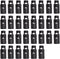 J.CARP 30Pcs Black Plastic Heavy Duty Cord Locks, Single Hole Drawstring Stopper Fastener for No Tie Shoelaces, Hoodies, Pants Closures and More...