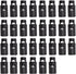 J.CARP 30Pcs Black Plastic Heavy Duty Cord Locks, Single Hole Drawstring Stopper Fastener for No Tie Shoelaces, Hoodies, Pants Closures and More...