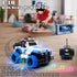 Remote Control Car,Rc Truck Racing Car for Kids 4-7, Police Rc Cars for Boys Age 8-12, 1:20 Scale Off Road Car Toys with 2 Building Block and Led ...