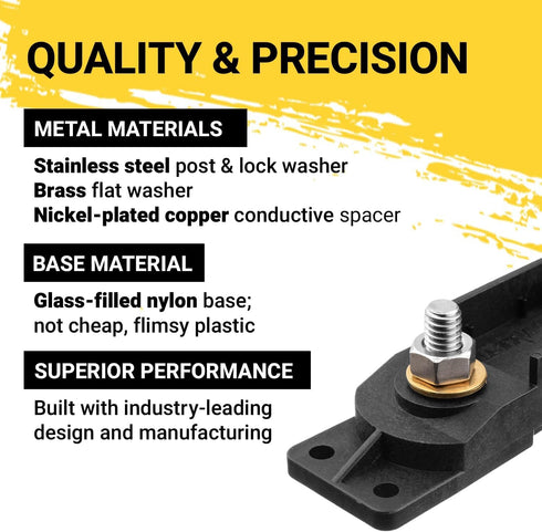 Spartan Power 150 Amp ANL Fuse & Holder Kit Black...