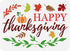 FINGERINSPIRE Happy Thanksgiving Stencil 11.7x8.3 inch Maple Leaf Stencils Plastic Pumpkin Leaves Patterns Template Fall Autumn Theme Stencil Reus...