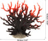 VOCOSTE Coral Reef Decor, Mini Faux Coral Decor for Aquarium Decorations, Black Red,6.5"x5.83"...