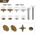 Sopnom 20 Sets 18MM Magnetic Buttons Clasp Snaps Fastener with Install Tool Magnetic Round Snaps DIY Craft Buttons Kit for Sewing, Craft, Purses, ...
