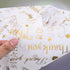 100 Sheets Thank You Tissue Paper Bulk,Thank You Tissue Paper for Small Business,Packaging Tissue Paper for Gift Bags,Thank You Packaging Tissue P...