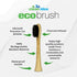 Electric Toothbrush Replacement Heads 4pk – Charcoal Infused Bamboo - Sustainable BPA Free Electric Toothbrush Heads...