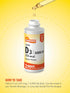 Vitamin D3 5000 IU (125mcg) | 2 Fluid Ounces | Essential Vitamin Liquid Drops | Vegetarian, Non-GMO, and Gluten Free Supplement | by Sundance...