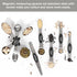 Magnetic Measuring Spoons Set Stainless Steel with Leveler, Stackable Metal Tablespoon Measure Spoon for Baking, Cups and Spoon Set Kitchen Gadget...