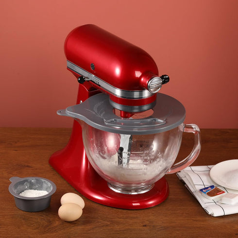 Glass Bowl Lid for KitchenAid K5GB 5 Quart Tilt-Head Stand Mixer, Mixer Bowl Cover Prevent Dry/Wet Ingredients Splash-Outs, Mixer Splash Guard wit...