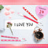 Valentine's Day Pencils Plastic Pencils Party Favors for Kids Valentines Stackable Pencils Novelty Pencils Bulk Heart Pencils for Classroom Reward...