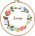 Embroidery Starter Kit with Pattern and Instructions for Beginners, Cross Stitch Set, Wooden Embroidery Hoops, Needles, and Color...