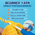 60g Peach Yarn for Crocheting and Knitting;66m (72yds) Cotton Yarn for Beginners with Easy-to-See Stitches;Worsted-Weight Medium #4;Cotton-Nylon B...