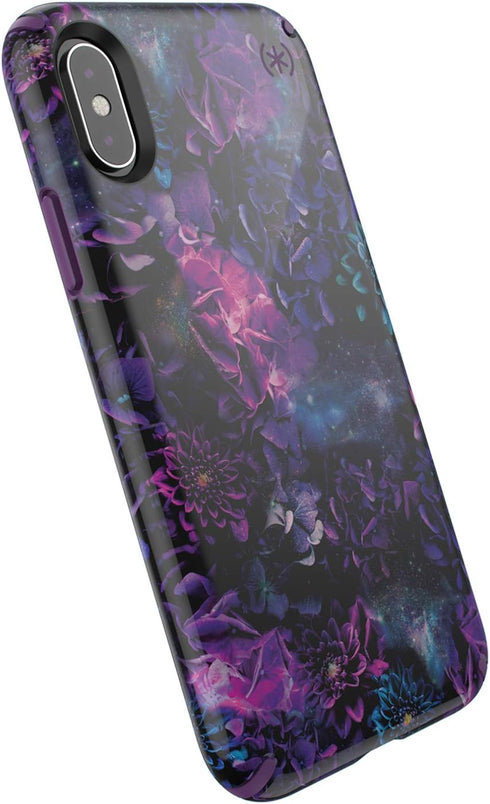 Speck Products Presidio Inked iPhone Xs/iPhone X Case, GalaxyFloral/Cala Purple...