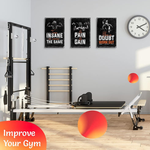 Inspirational Gym & Workout Posters - 11x17" (4) Throwback Traits...