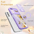 for Samsung Galaxy A14 5G Case, Cute Stylish Designer Galaxy A14 5G Phone Cases with Slide Camera Cover + Ring Holder,Sunflower Slim Protective Sh...