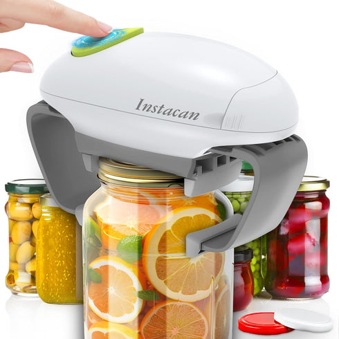 Higher Torque and One Touch Electric Jar Opener Easy Remove Almost Size Lid with Auto-Off, Powerful Bottle Opener for Arthritic Hands, Automatic J...