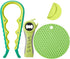 Jar Bottle Opener for Weak Hands,4 &5 in 1 Multi Function Non-Slip Can Lid Opener Tools with Silicone Jar Gripper Pad,Suitable for Seniors,Childre...