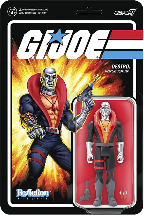 Super7 G.I. Joe Destro 3.75 in Reaction Figure...