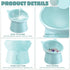 Zhehao 2 Pieces Plastic Raised Bowl Tilted 15 Degrees Elevated Cat Food and Water Bowls Set Anti Vomit Dog Kitten Food Dishes Pet for Cats and Sma...
