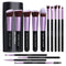 BS-MALL Makeup Brushes Premium Synthetic Foundation Powder Concealers Eye Shadows 14 Pcs Purple...