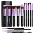 BS-MALL Makeup Brushes Premium Synthetic Foundation Powder Concealers Eye Shadows 14 Pcs Purple...