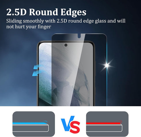 [4 Pack 2 Pack Privacy Screen Protector for Samsung Galaxy S21 5G with 2 Pack Camera Lens Protector, 9H Hardness Anti Spy Tempered Glass Screen Pr...