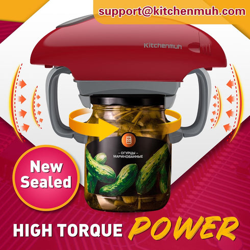 Higher Torque Electric Jar Opener for Seniors with Arthritis Fit Almost Jars Size, Strong Tough Automatic Jar Opener for Weak Hands, Hands Free Ba...