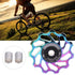 Derailleur Pulley Kit Pair, Ceramic Wheel Bearing Pulley Mountain Tension Rear Derailleur Pulley Bearings Bike Cycling Accessory for Road Mountain...