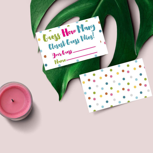 Candy Guessing Game Cards,50-Pack,Games Activities and Decorations....