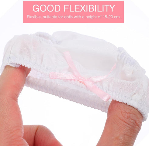 NUOBESTY 2 Pack Baby Diapers Doll Underwear for 14-18 Inch Baby Dolls, Doll...