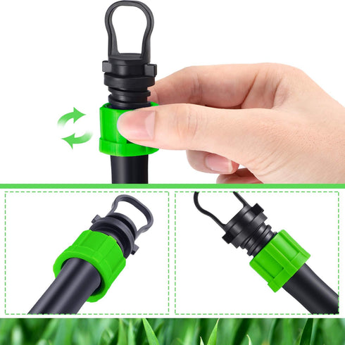 12 Pcs Drip Irrigation Tubing End Cap 1/2 Inch Universal Tubing End Cap Plug Drip Irrigation Coupling Drip Irrigation End Cap Fitting All Brands 1...